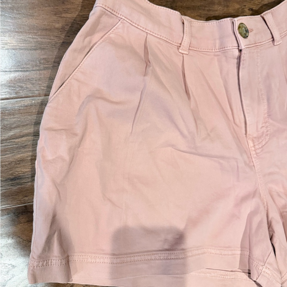 Maurices Blush Pink High-Rise Bermuda Shorts - Picture 2 of 5